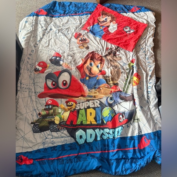 Super Mario Odyssey Kart Twin (Double-sided) Comforter And Pillow Case - Picture 2 of 6